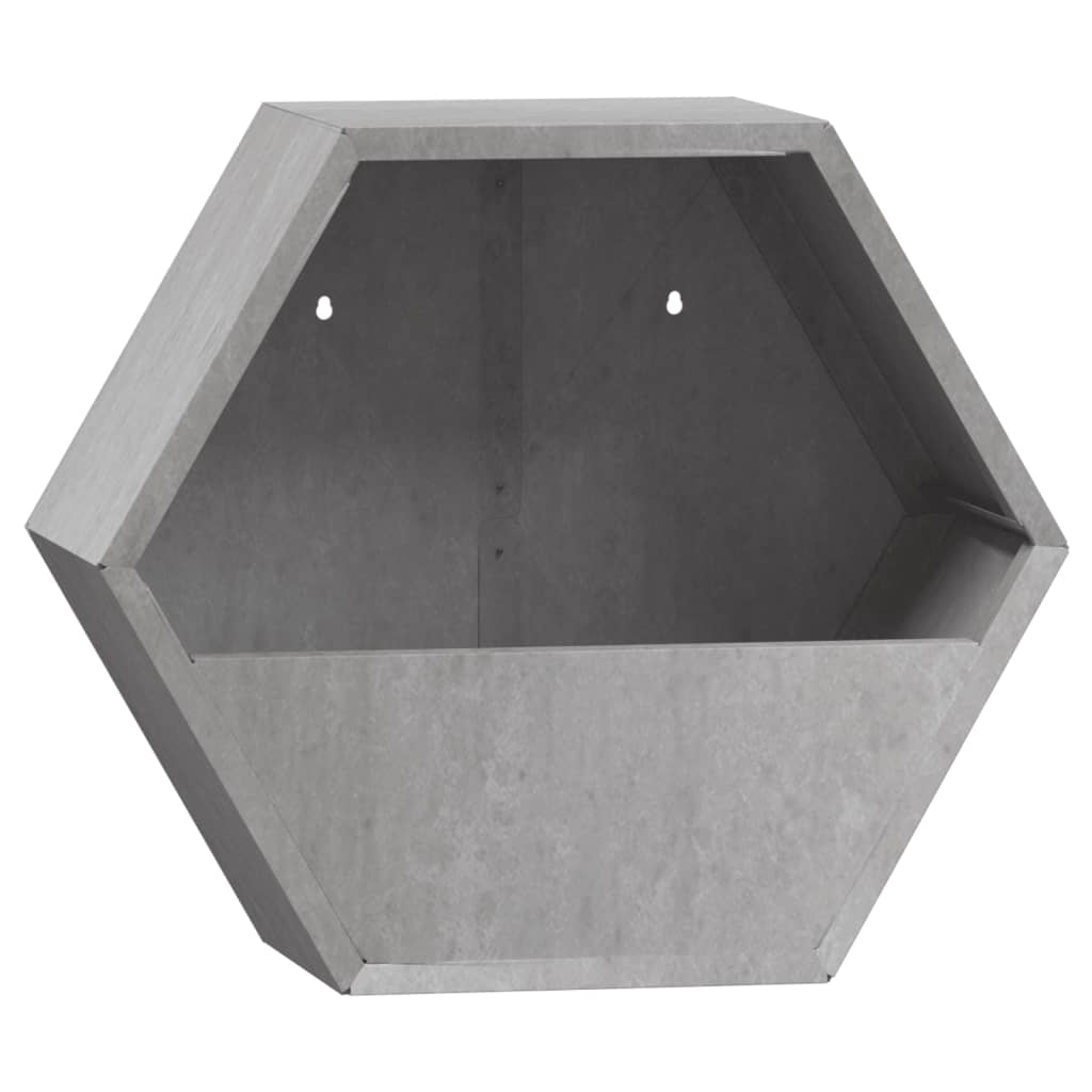 vidaXL Jardinières murales 2 pcs Rouillé Acier corten 30x10x25 cm