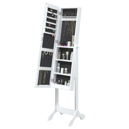 vidaXL Miroir sur pied blanc 34x37x146 cm