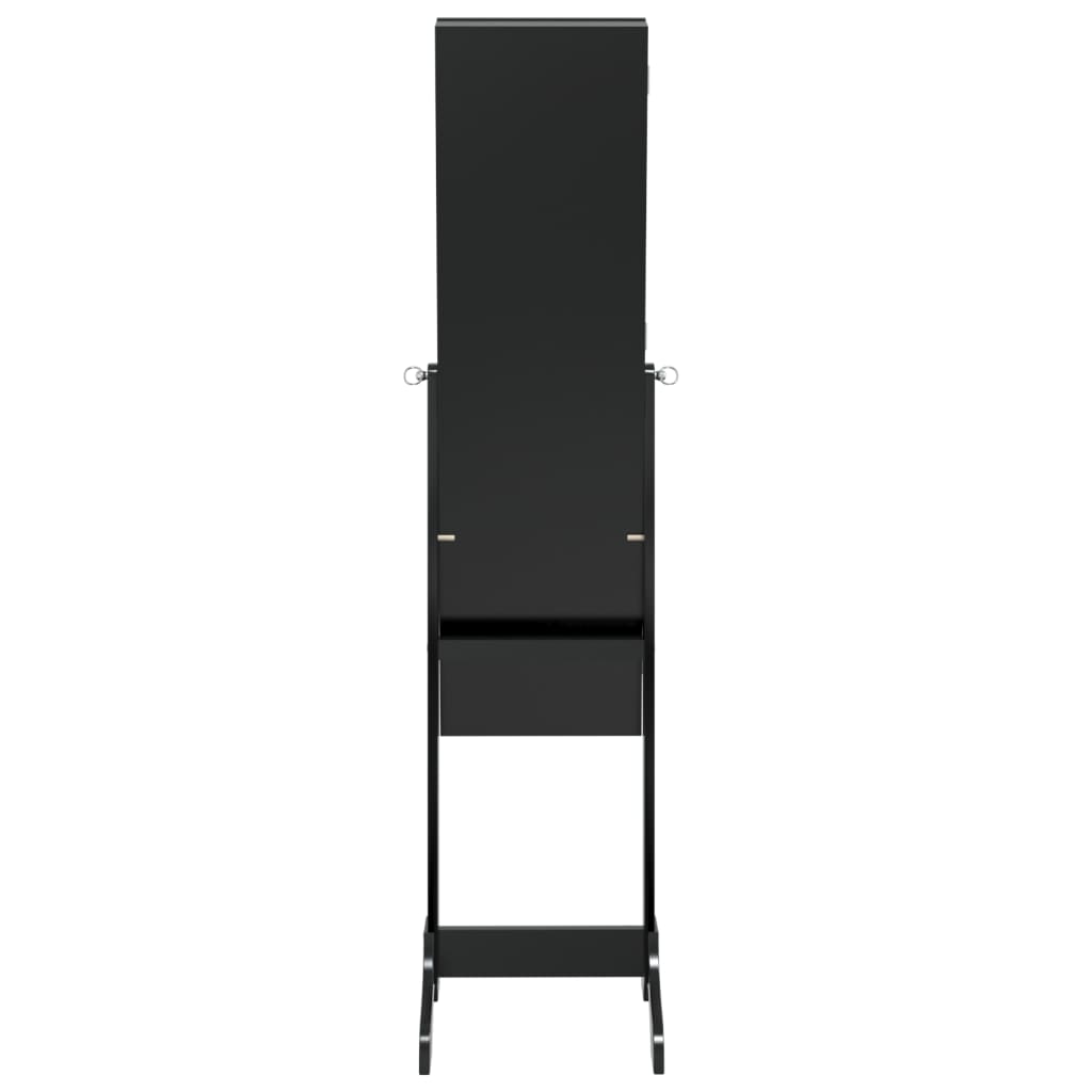vidaXL Miroir sur pied noir 34x37x146 cm