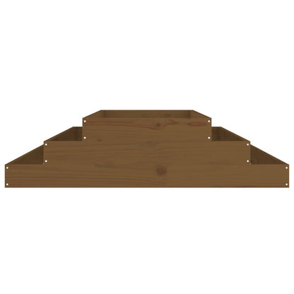 vidaXL Jardinière Marron miel 110x110x27 cm Bois massif de pin