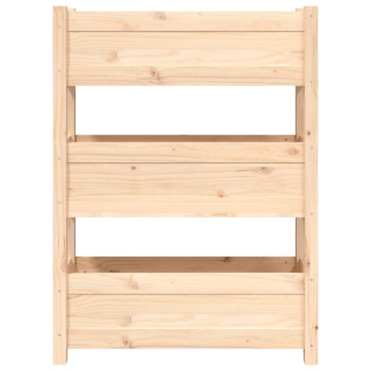 vidaXL Jardinière 77x25x104,5 cm Bois massif de pin