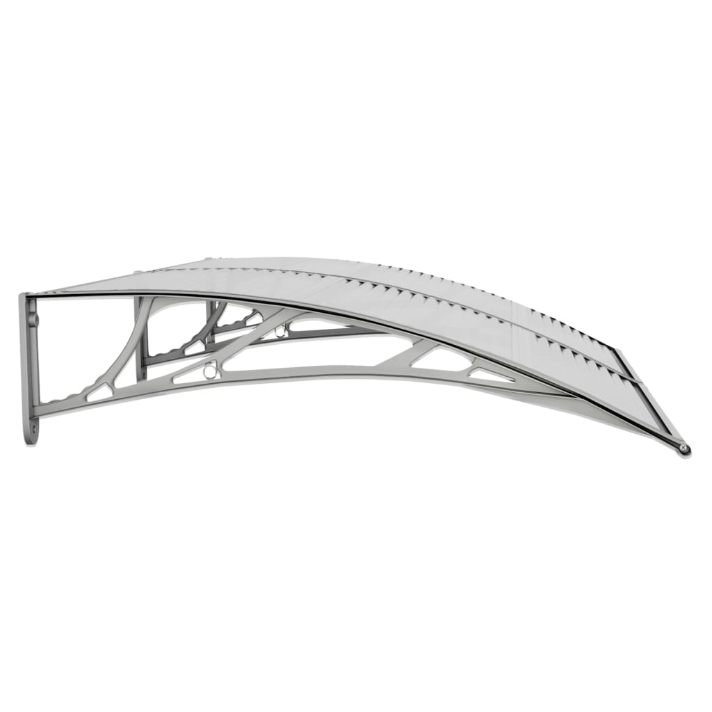 vidaXL Auvent de porte Gris 150x100 cm Polycarbonate