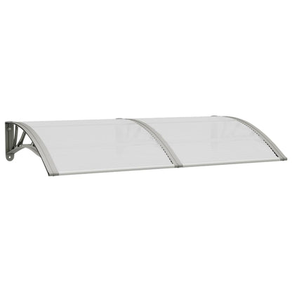 vidaXL Auvent de porte Gris 150x80 cm Polycarbonate