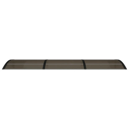 vidaXL Auvent de porte Noir 300x80 cm Polycarbonate