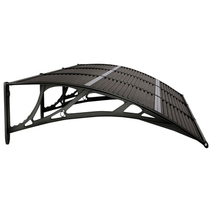vidaXL Auvent de porte Noir 300x80 cm Polycarbonate