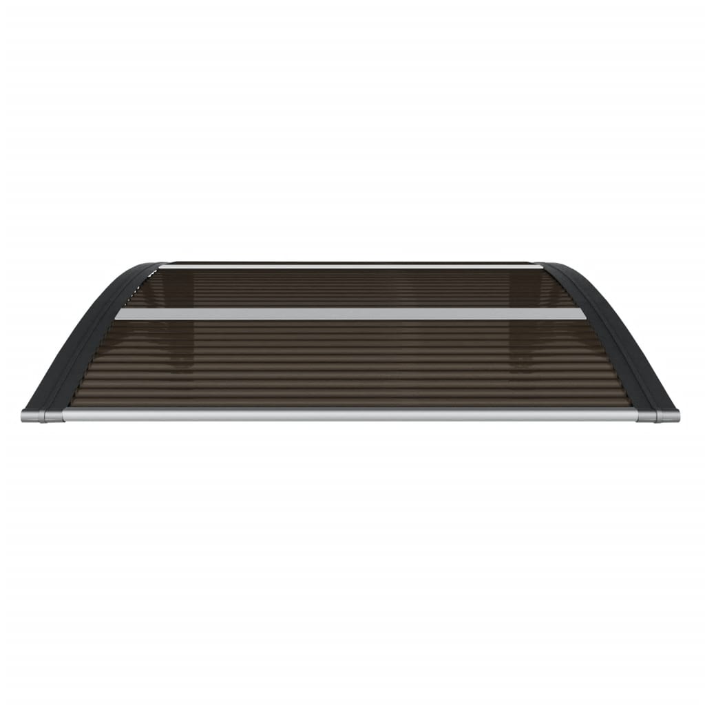 vidaXL Auvent de porte Noir 80x80 cm Polycarbonate
