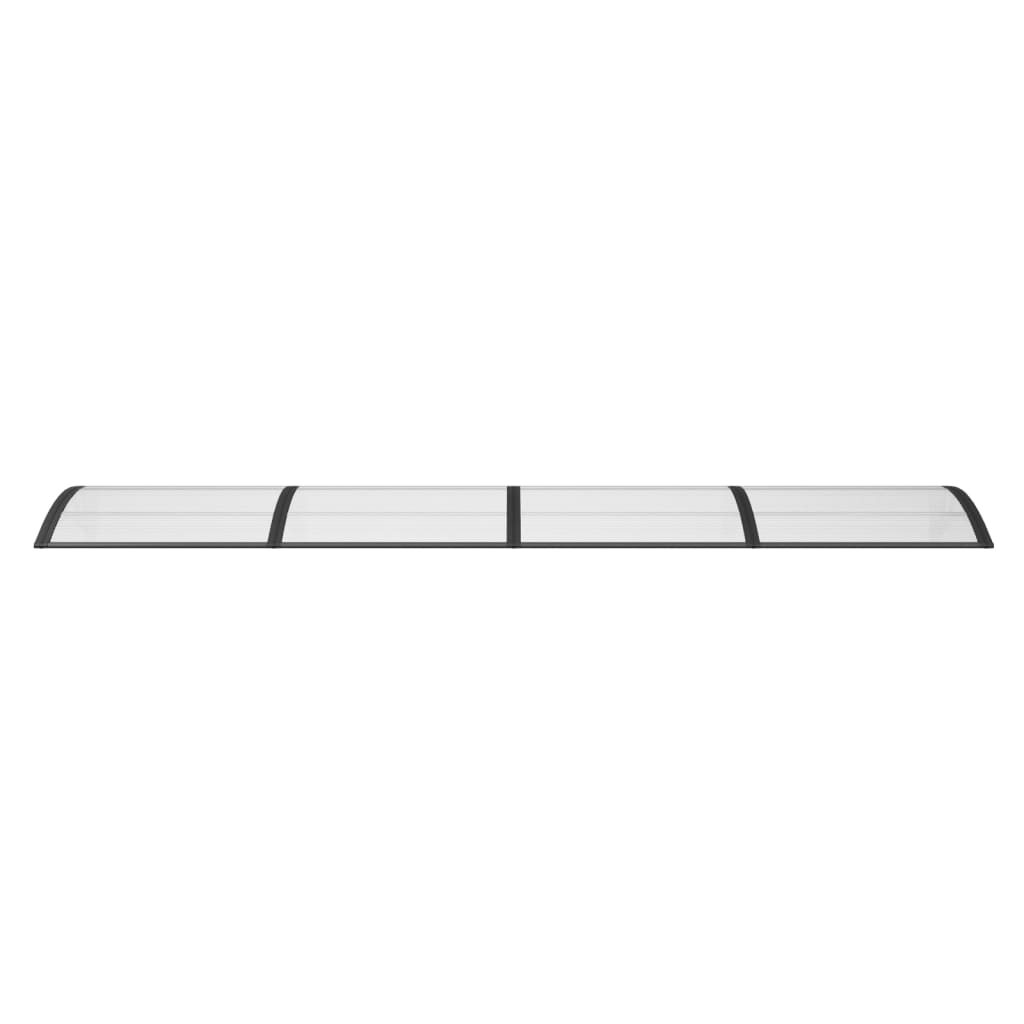vidaXL Auvent de porte Noir 350x100 cm Polycarbonate