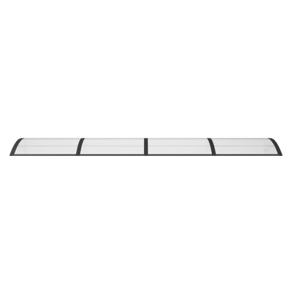 vidaXL Auvent de porte Noir 350x100 cm Polycarbonate