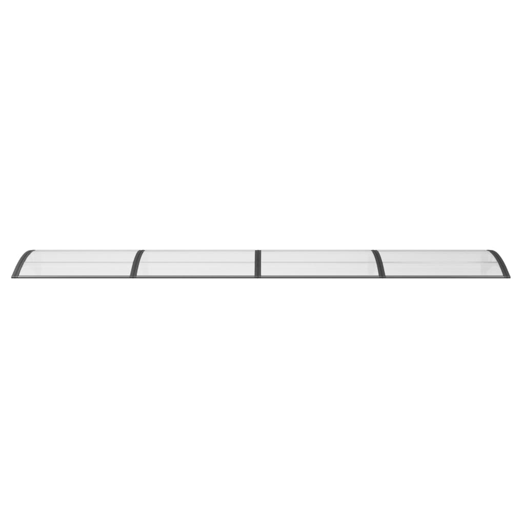 vidaXL Auvent de porte Noir 400x100 cm Polycarbonate