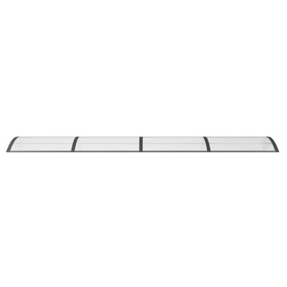 vidaXL Auvent de porte Noir 400x100 cm Polycarbonate