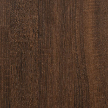 vidaXL Bureau et étagères Chêne marron 102x45x148 cm Bois d'ingénierie