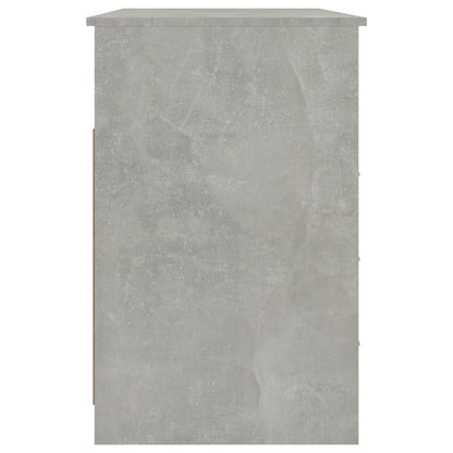 vidaXL Bureau avec tiroirs Gris béton 102x50x76 cm Bois d'ingénierie