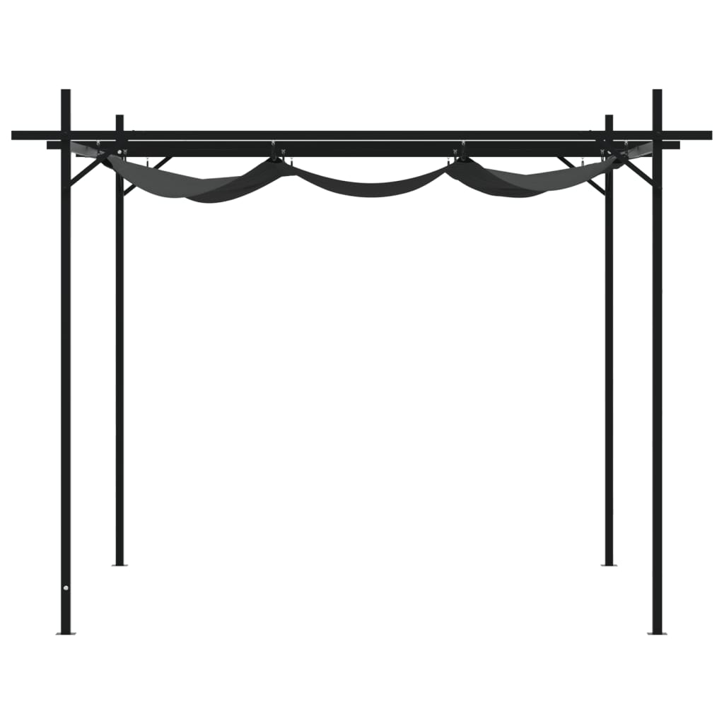 vidaXL Pergola avec toit rétractable anthracite 295x292x230 cm