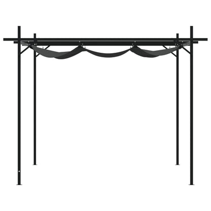 vidaXL Pergola avec toit rétractable anthracite 295x292x230 cm