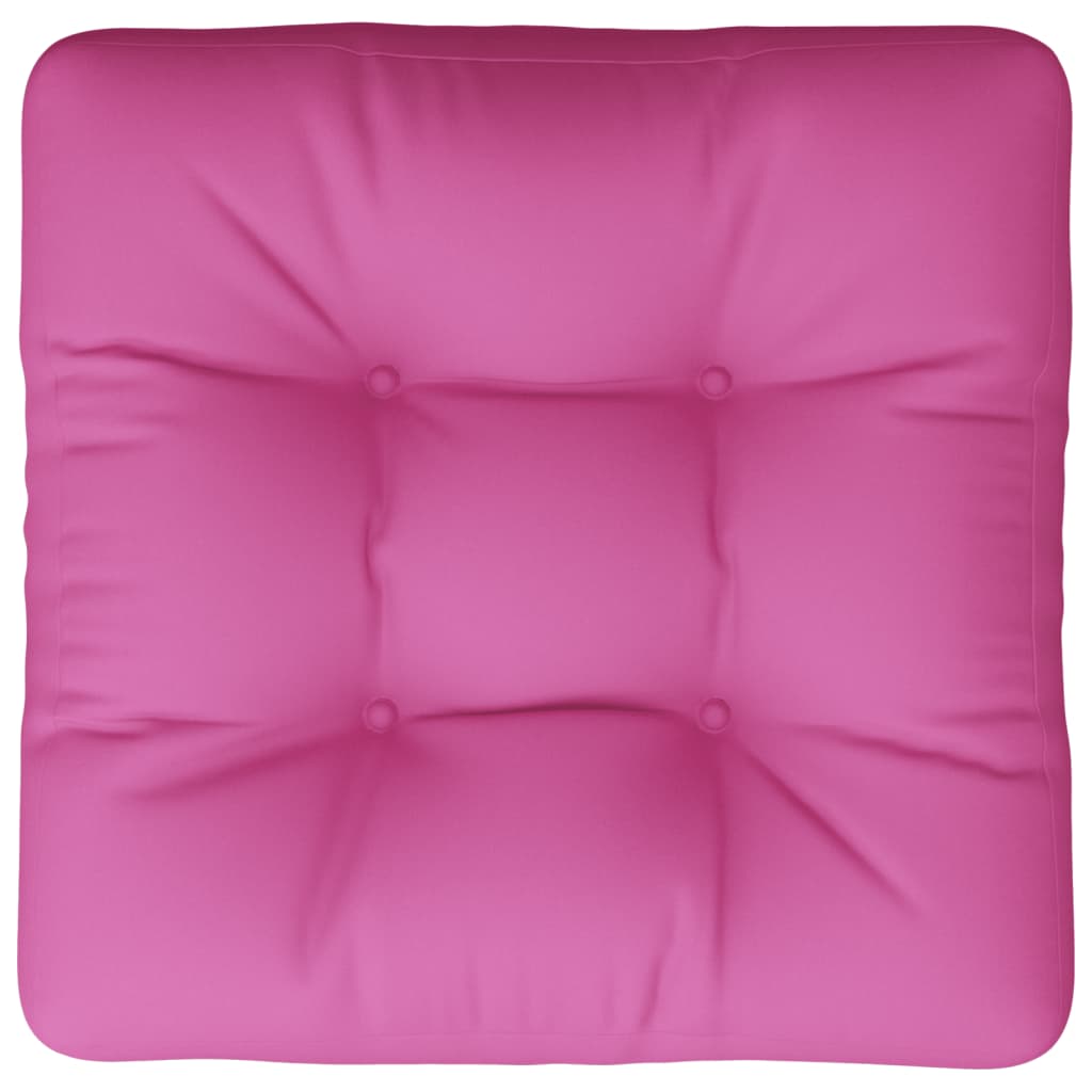vidaXL Coussin de palette rose 60x60x12 cm tissu
