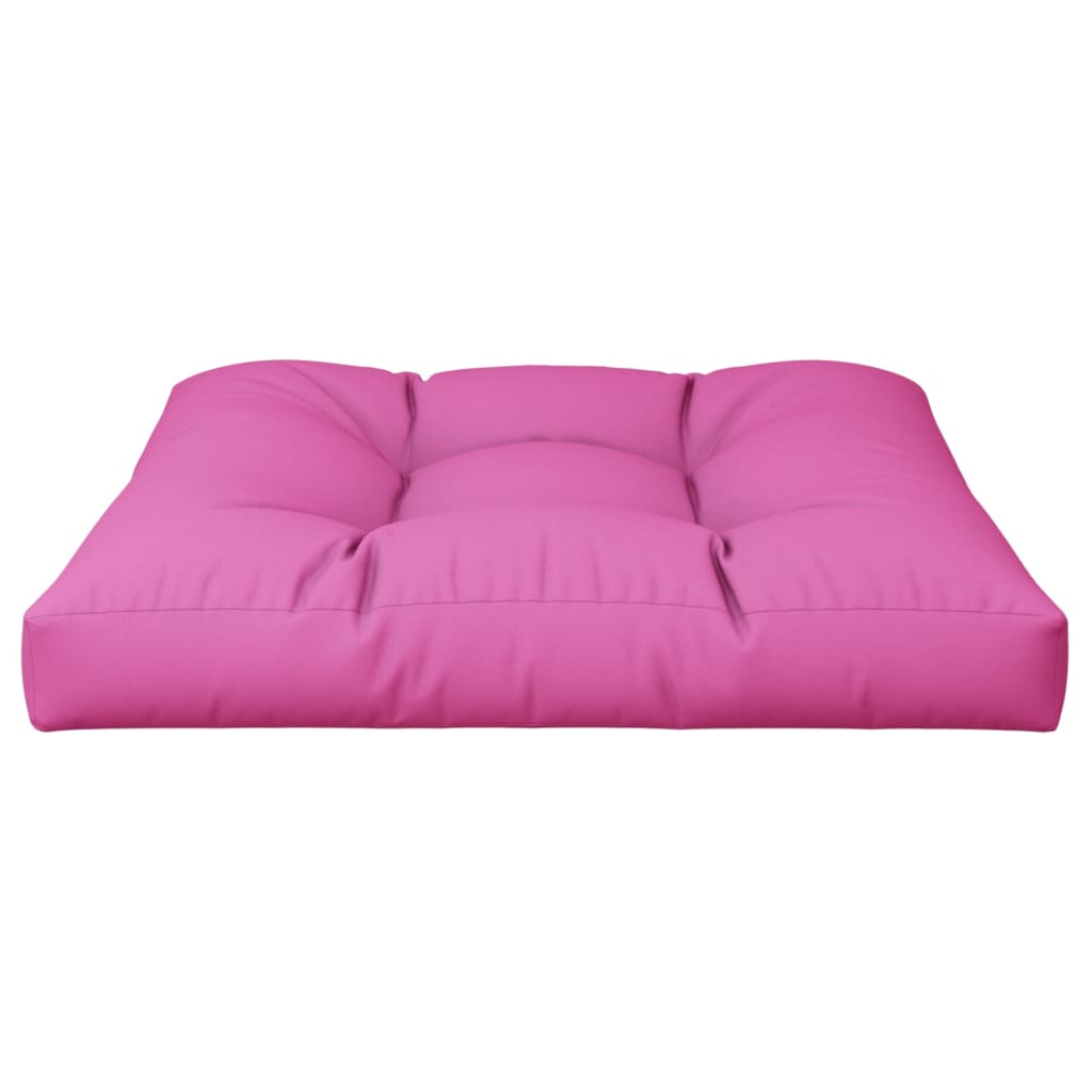 vidaXL Coussin de palette Rose 80x80x12 cm tissu