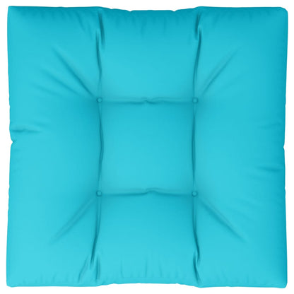vidaXL Coussin de palette turquoise 80x80x12 cm tissu