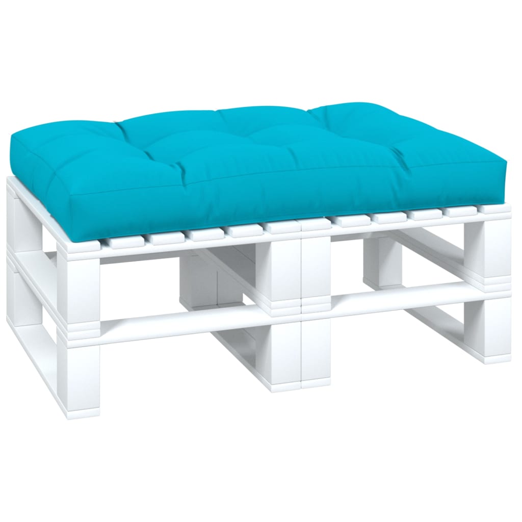 vidaXL Coussin de palette turquoise 120x80x12 cm tissu