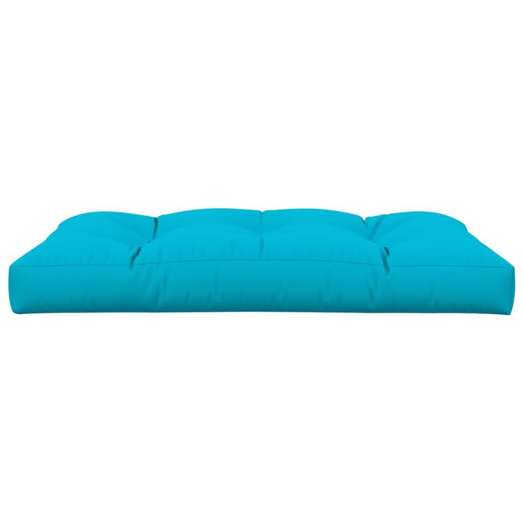 vidaXL Coussin de palette turquoise 120x80x12 cm tissu
