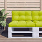 vidaXL Coussins de palette 2 pcs vert vif tissu