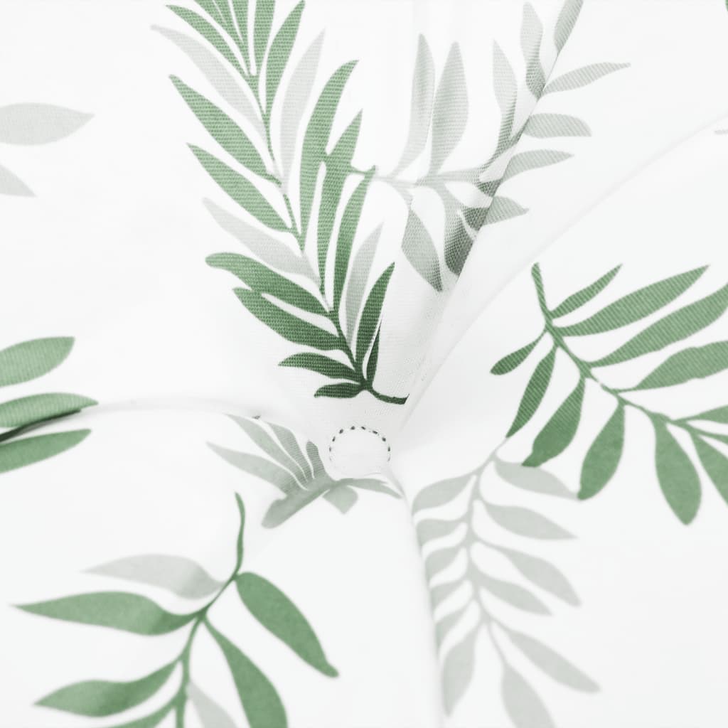 vidaXL Coussins de palette 2 pcs motif de feuilles tissu