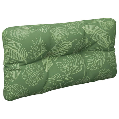 vidaXL Coussins de palette 2 pcs motif de feuilles tissu