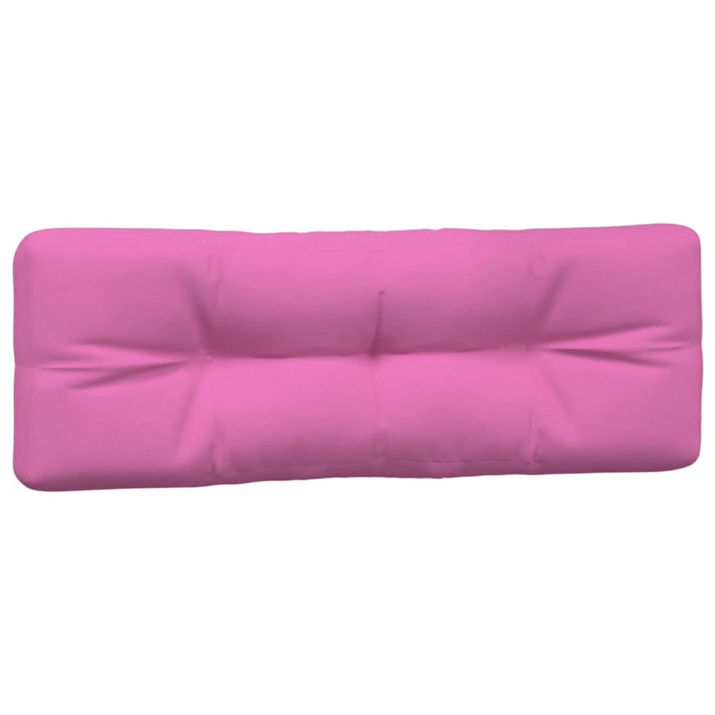 vidaXL Coussins de palette 2 pcs rose tissu