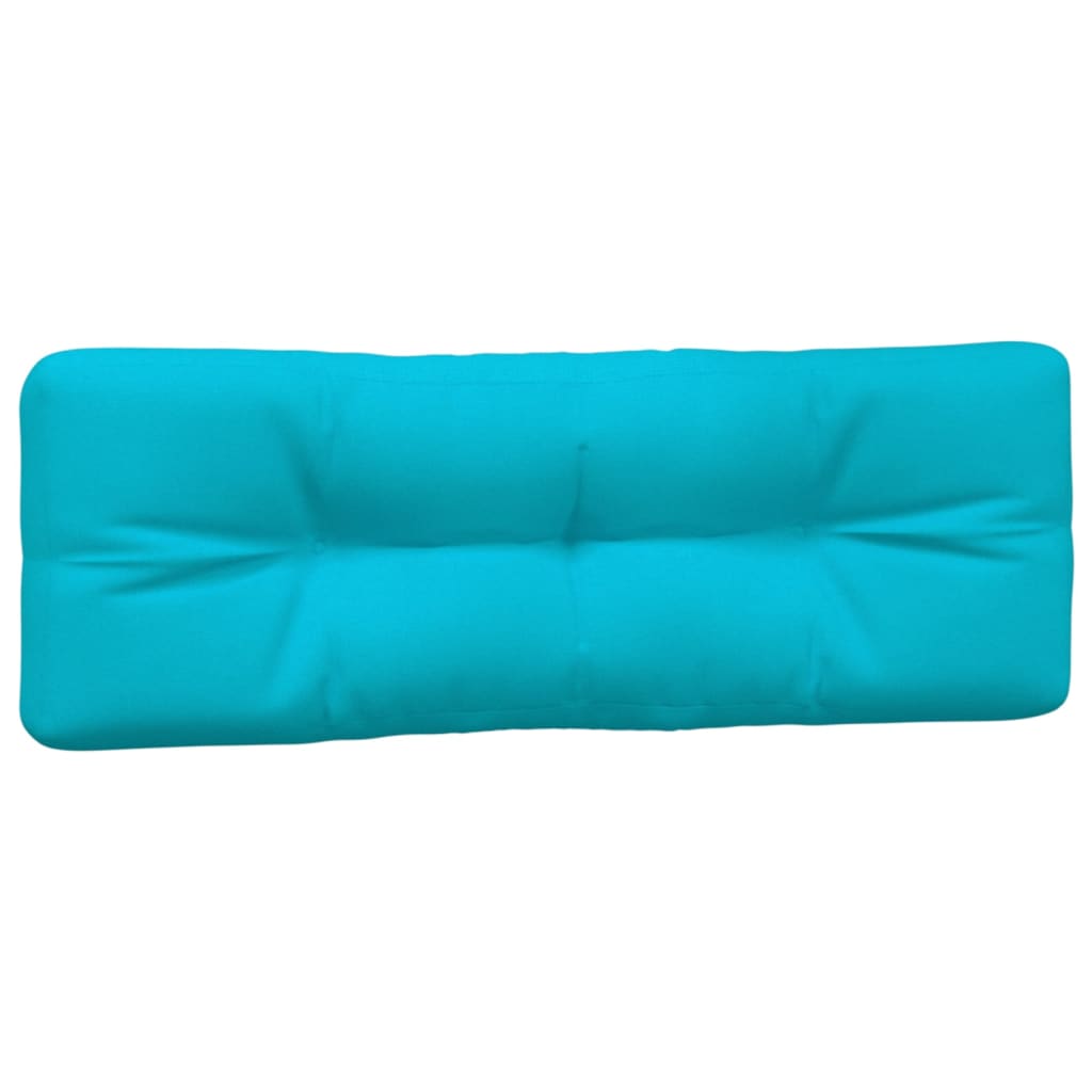 vidaXL Coussins de palette 2 pcs turquoise tissu