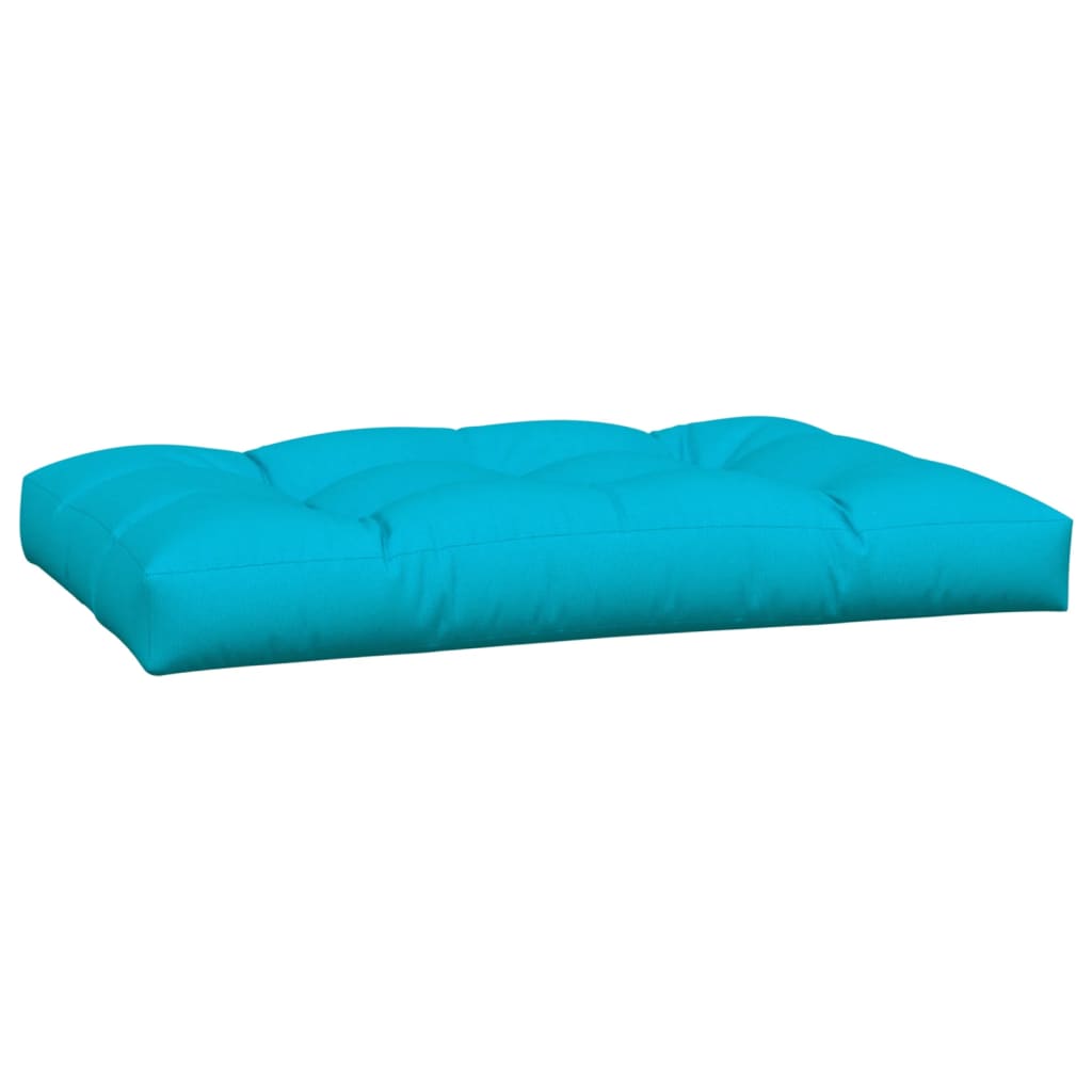 vidaXL Coussins de palette 2 pcs turquoise tissu