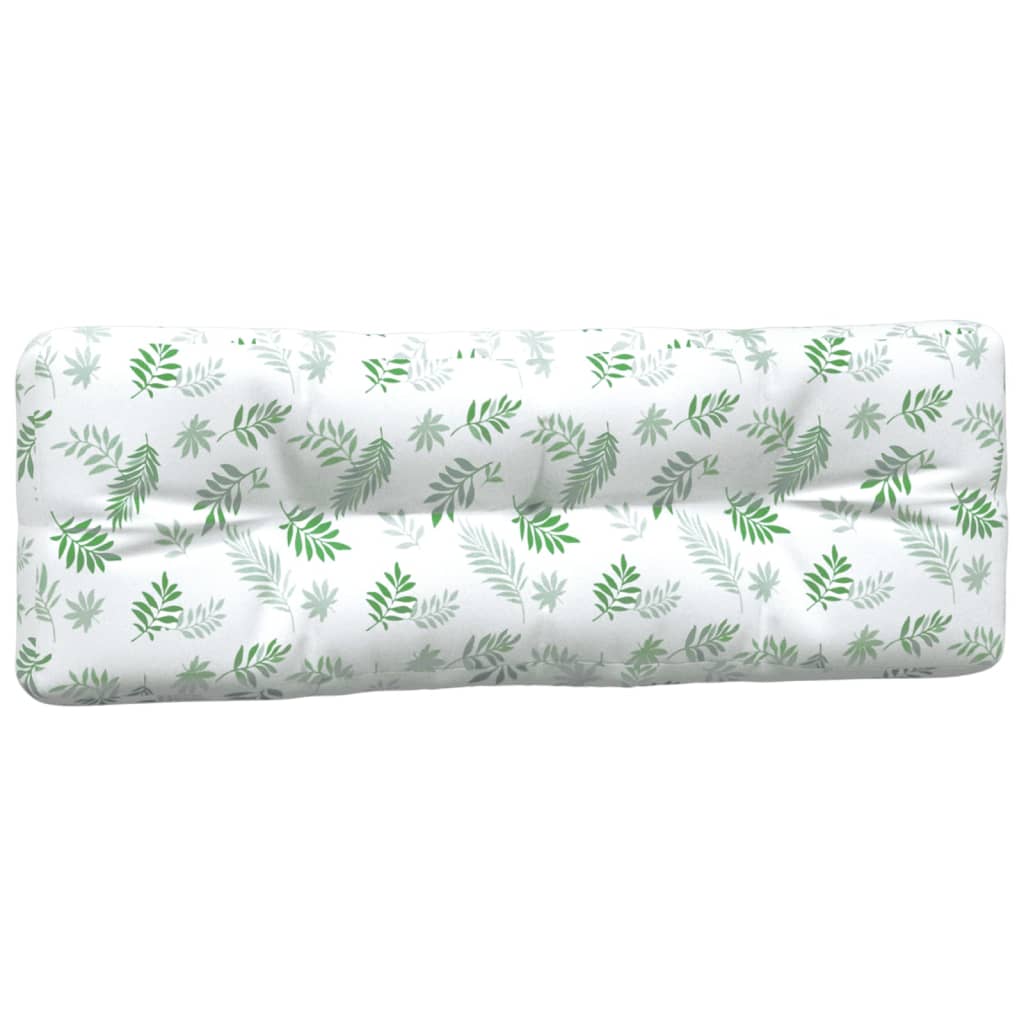vidaXL Coussins de palette lot de 5 motif de feuilles tissu