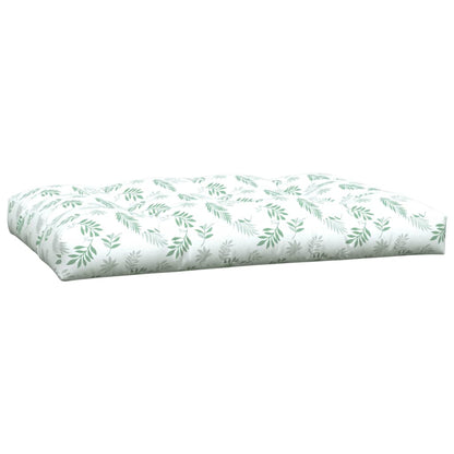 vidaXL Coussins de palette lot de 5 motif de feuilles tissu