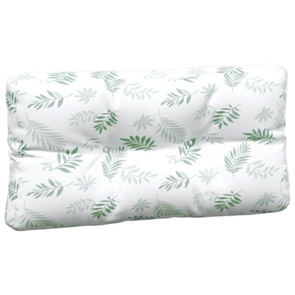 vidaXL Coussins de palette lot de 5 motif de feuilles tissu