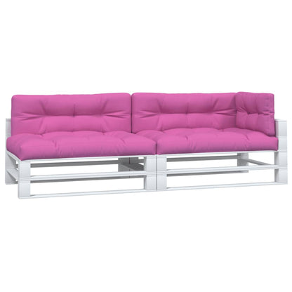 vidaXL Coussins de palette lot de 5 rose tissu