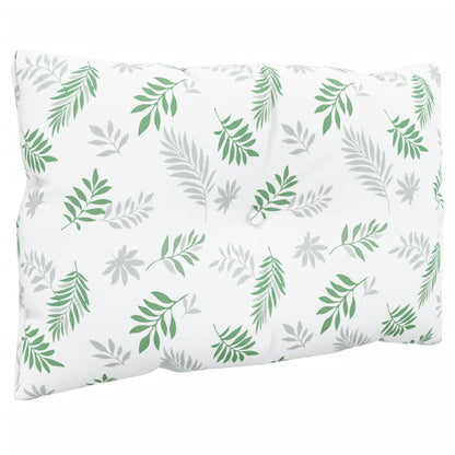 vidaXL Coussins de palette 2 pcs motif de feuilles tissu Oxford