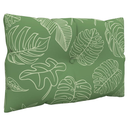 vidaXL Coussins de palette 2 pcs motif de feuilles tissu Oxford
