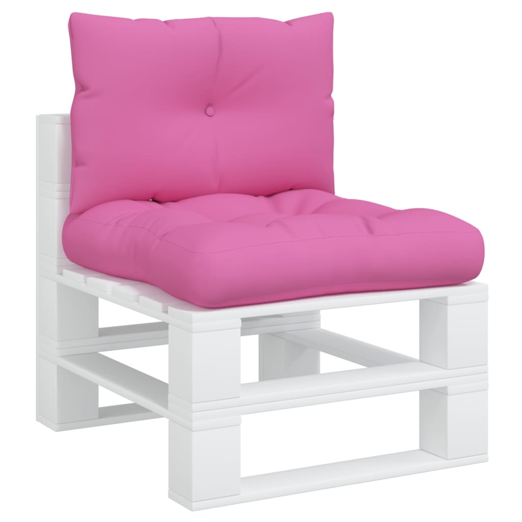 vidaXL Coussins de palette 2 pcs rose tissu Oxford