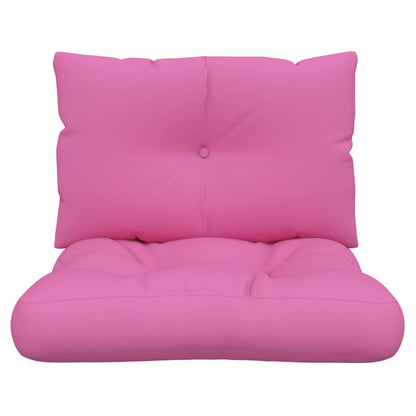 vidaXL Coussins de palette 2 pcs rose tissu Oxford