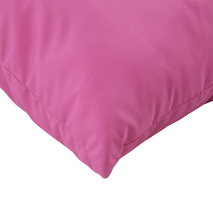 vidaXL Coussins de palette 2 pcs rose tissu Oxford