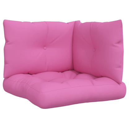 vidaXL Coussins de palette 3 pcs rose tissu Oxford