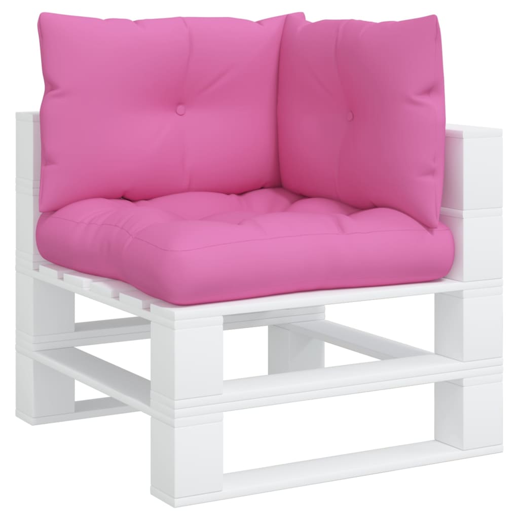 vidaXL Coussins de palette 3 pcs rose tissu Oxford