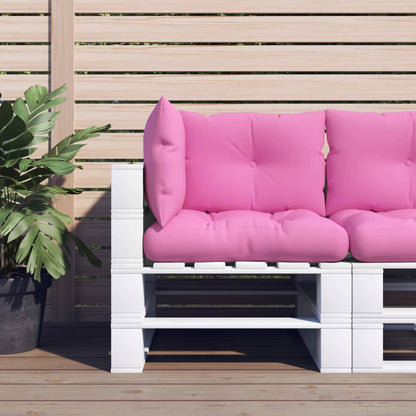 vidaXL Coussins de palette 3 pcs rose tissu Oxford