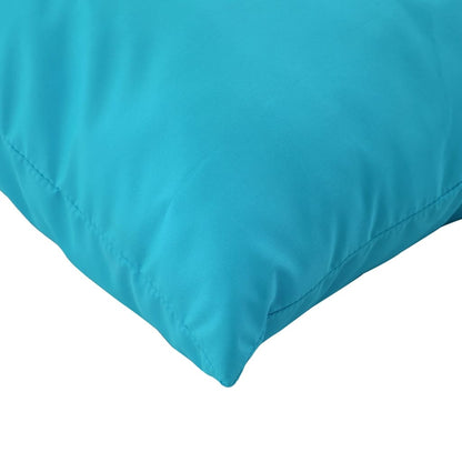 vidaXL Coussins de palette 3 pcs turquoise tissu Oxford