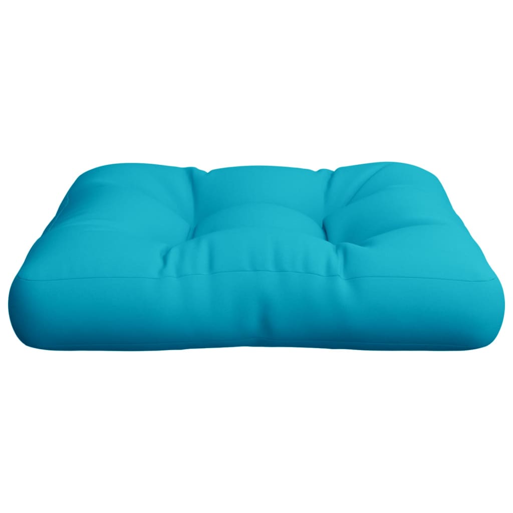 vidaXL Coussin de palette turquoise 60x61,5x10 cm tissu Oxford
