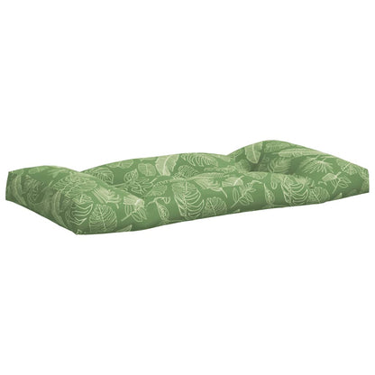 vidaXL Coussins de palette 2 pcs motif de feuilles tissu Oxford