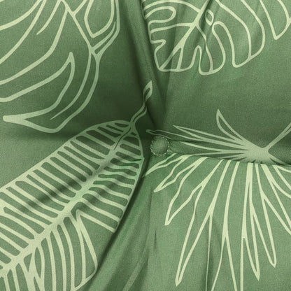 vidaXL Coussins de palette 2 pcs motif de feuilles tissu Oxford