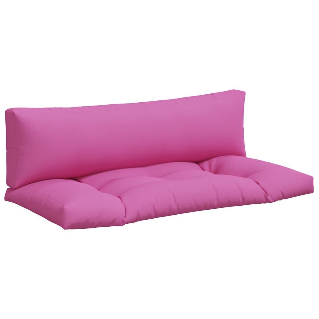 vidaXL Coussins de palette 2 pcs rose tissu Oxford