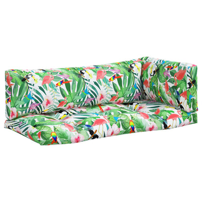 vidaXL Coussins de palette 3 pcs multicolore tissu Oxford