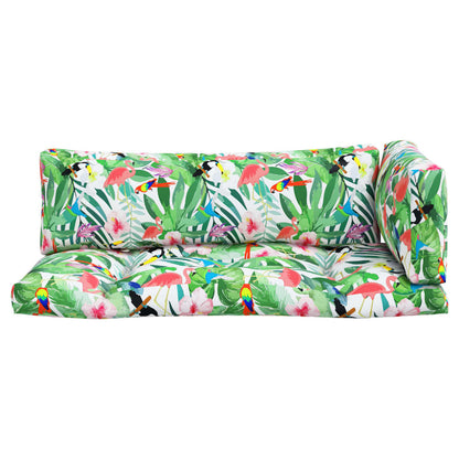 vidaXL Coussins de palette 3 pcs multicolore tissu Oxford
