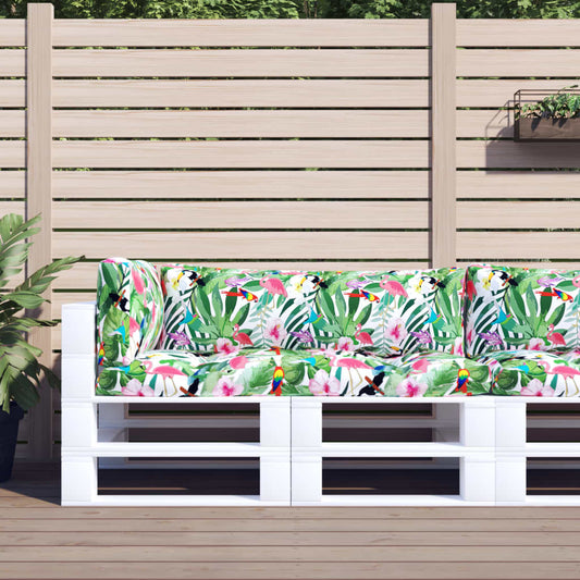 vidaXL Coussins de palette 3 pcs multicolore tissu Oxford