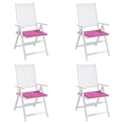 vidaXL Coussins de chaise de jardin lot de 4 rose 40x40x3 cm